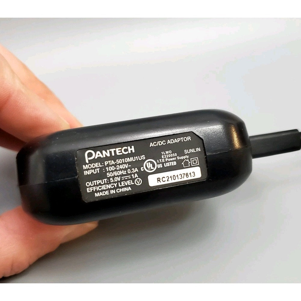 Original Pantech AC/DC Adapter (PTA-5010MUIUS) - Wall Charger for Older Phones‎